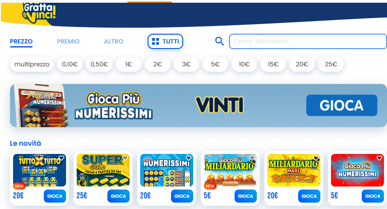 codice lottomatica gratta e vinci